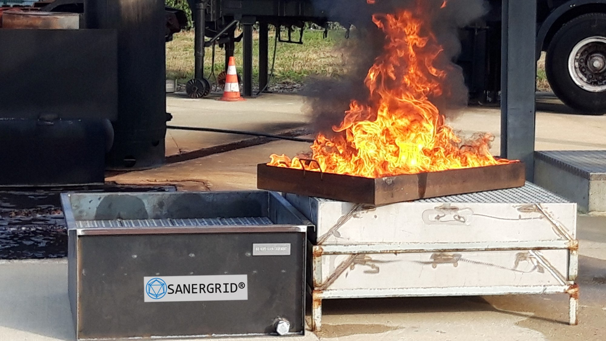 EDF – IFOPSE les Avenières : une journée de démonstration technique incendie avec SANERGRID