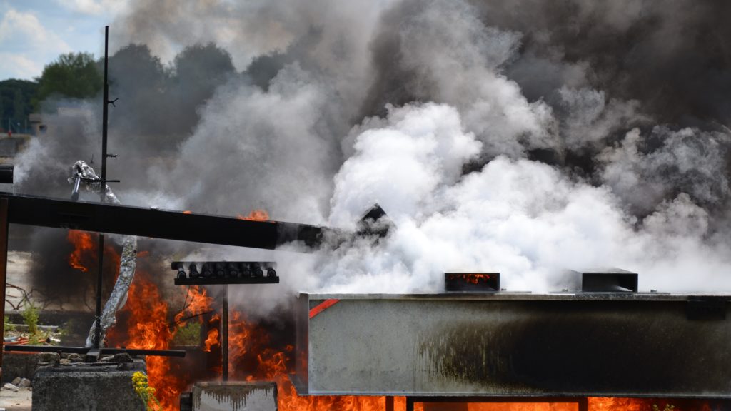 bac de rétention coupe-feu pour transformateur testé au CNPP SONEC SANERGRID